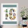 Photo Collage Number 16 Personalized 16th Birthday Poster