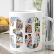 Photo Collage Number 30 - 30th Birthday Giant Coffee Mug at Zazzle