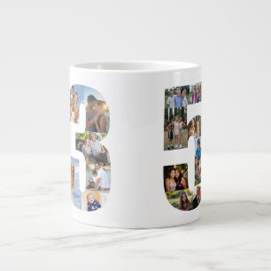 Photo Collage Number 53 - 53rd Birthday Giant Coffee Mug