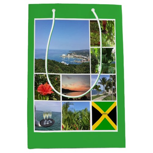 Photo Collage of Jamaica Medium Gift Bag