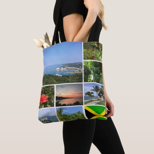 Photo Collage of Jamaica Tote Bag