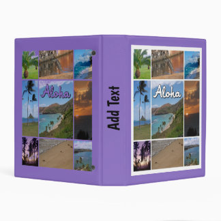 Photo Collage of Oahu, Hawaii Mini Binder