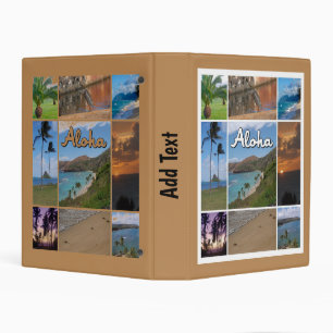 Photo Collage of Oahu, Hawaii Mini Binder