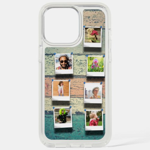 Photo Collage On Pastel Wood  iPhone 15 Pro Max Case