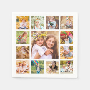 Photo Collage Party Napkins