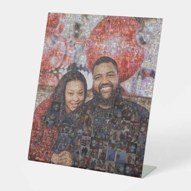 Photo Collage Pedestal Sign (Front)