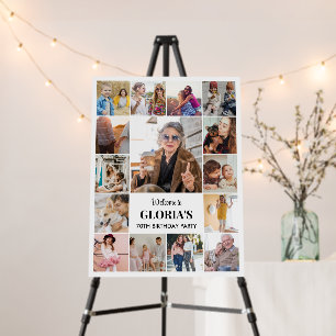 Photo Collage Personalized 15 Picture 18x24 White Foam Board