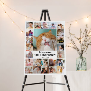 Photo Collage Personalized 24 Picture 18x24 White Foam Board