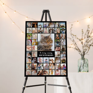 Photo Collage Personalized 52 Picture 18x24 Black Foam Board