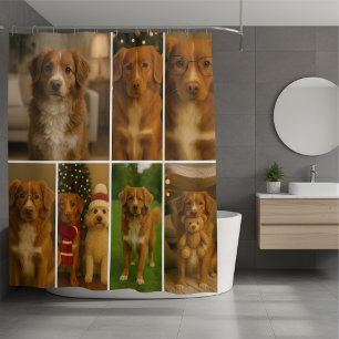Photo Collage Personalized 7 Photo Template Shower Curtain