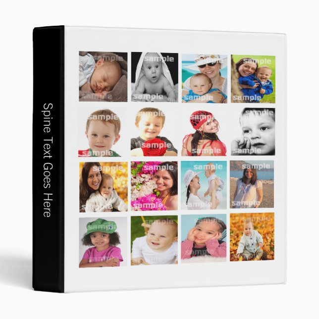 Photo Collage Personalized Binder (Front/Spine)