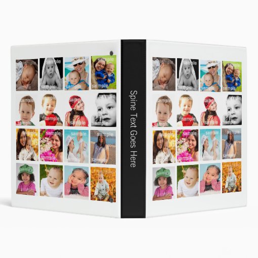 Photo Collage Personalized Binder | Zazzle