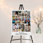 Photo Collage Personalized Birthday Decor Foam Board<br><div class="desc">Turn your favorite photos into a stunning piece of wall art. This custom photo collage design is the perfect way to tell your story, capturing a lifetime of memories in one beautiful display. With 100% personalization, you can easily upload your own photos and customize the text, fonts, and colors to...</div>