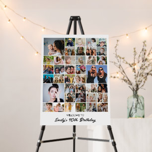 Photo Collage Personalized Birthday Decor Foam Board