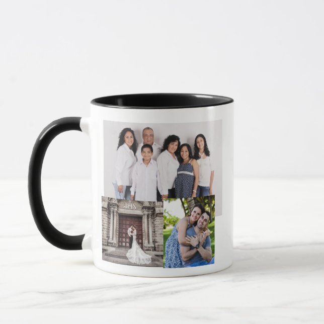 PHOTO COLLAGE PERSONALIZED COFFEE MUG (Left)
