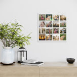 Photo Collage Personalized Family Faux Canvas Print<br><div class="desc">Simply add your photos for a custom family collage faux canvas wall art.</div>