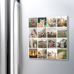 Photo Collage Personalized Magnet<br><div class="desc">Simply add your photos for a custom family collage photo magnet</div>
