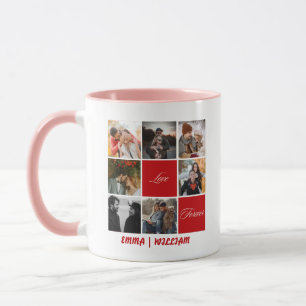 Photo Collage Personalized Message & Name Mug
