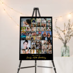 Photo Collage Personalized Party Welcome Sign<br><div class="desc">Turn your favorite photos into a stunning piece of wall art. This custom photo collage design is the perfect way to tell your story, capturing a lifetime of memories in one beautiful display. With 100% personalization, you can easily upload your own photos and customize the text, fonts, and colors to...</div>