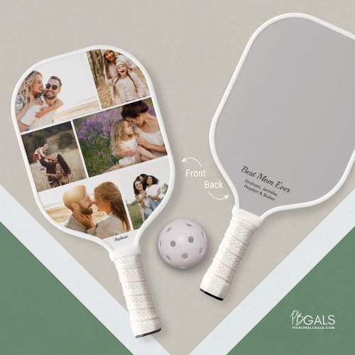 Photo Collage Personalized  Pickleball Paddle