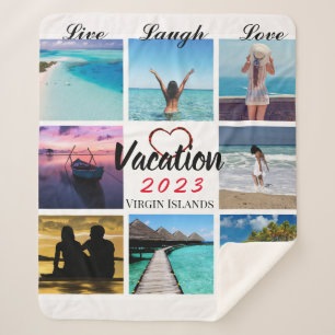 Photo Collage Personalized Sherpa Blanket