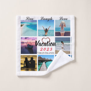 Photo Collage Personalized Washcloth