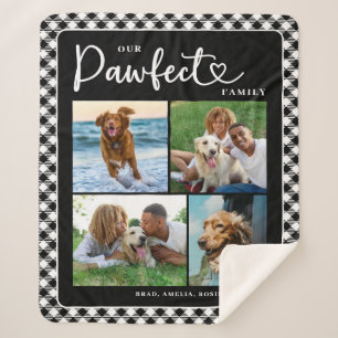 Photo Collage Pet Family Sherpa Blanket