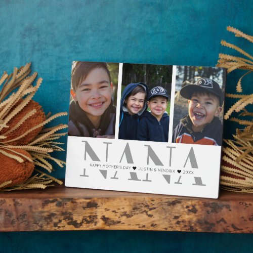 Photo Collage Plaque  Nana  Mothers Day