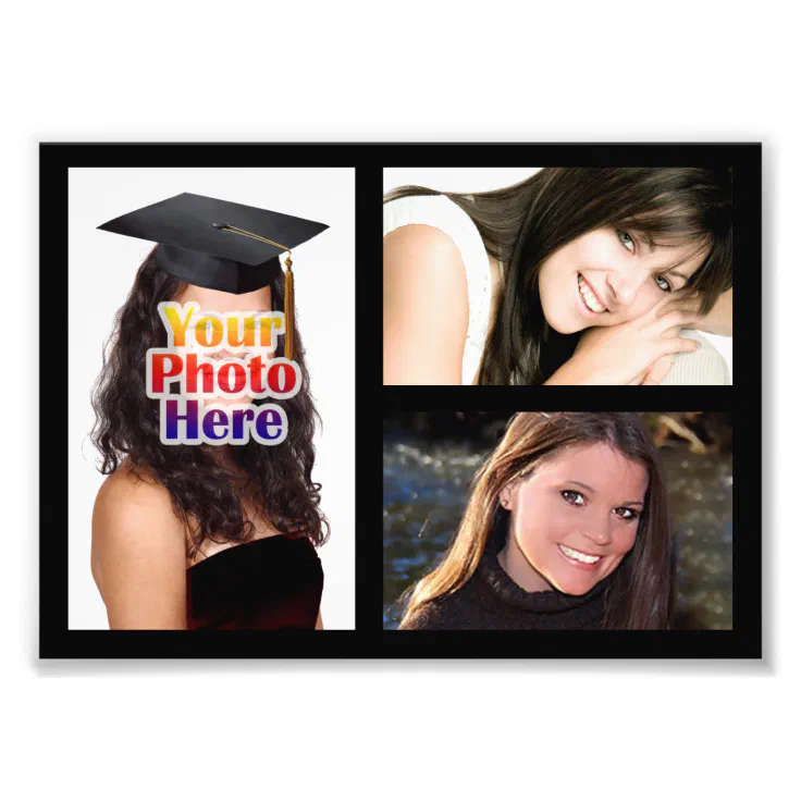 Photo Collage Print Three Pictures Zazzle