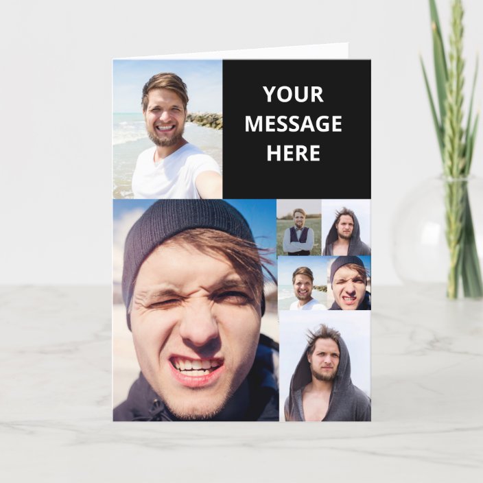 Photo Collage Put Your Face On a Card