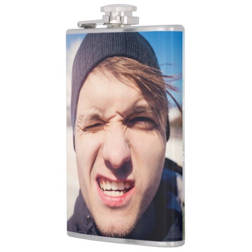 Photo Collage Put Your Face On a Flask