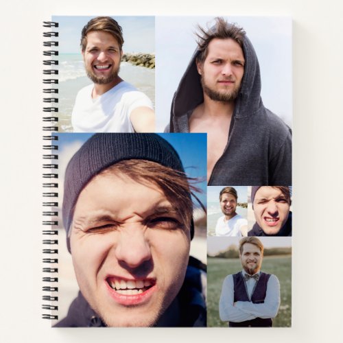 Photo Collage Put Your Face On a Notebook