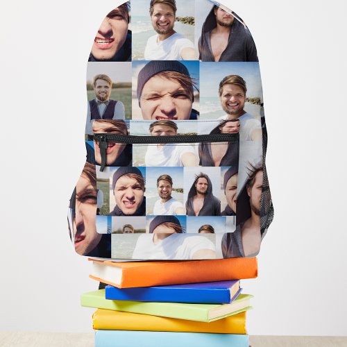 Photo Collage Put Your Face On a Printed Backpack