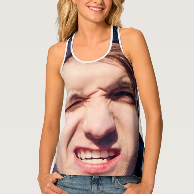 Photo Collage Put Your Face On a Tank Top (Front)