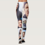 Photo Collage Put Your Face on  Leggings<br><div class="desc">Create a truly one of a kind fashion accessory when you add your photos to these leggings or yoga pants. They have an all over collage print that's ready to be customized with up to 4 photos. The collage is best suited to vertical oriented or portrait oriented photos. Add some...</div>