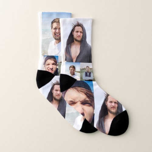 Photo Collage Put Your Face On Socks