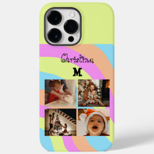 Photo Collage Rainbow Design Pastel Color Palette Case-Mate iPhone 14 Pro Max Case