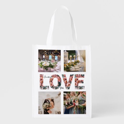 Photo Collage Reusable Grocery Bag