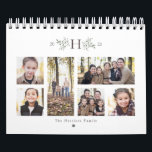 Photo collage rustic monogram photo calendar<br><div class="desc">With a variety of photo shapes, sizes and layouts, this photo calendar makes a perfect family gift. The cover features a monogram surrounded by rustic branches and the year along with a collage of photos. The inside pages have a variety of layouts and number of photos. The back features a...</div>