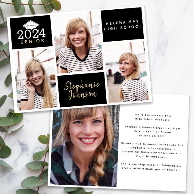 Photo Collage Senior Graduation Announcement (Creator Uploaded)