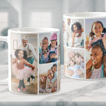 Photo Collage Simple Elegant Picture Coffee Mug<br><div class="desc">Personalized 8-Photo Collage Coffee Mug. This simple and meaningful mug is a great way to highlight favorite memories and everyday moments. Featuring a collage of eight photos, it's perfect for family snapshots, vacations, pets, or anything else that brings a smile. The clean white background and minimal layout keep the focus...</div>