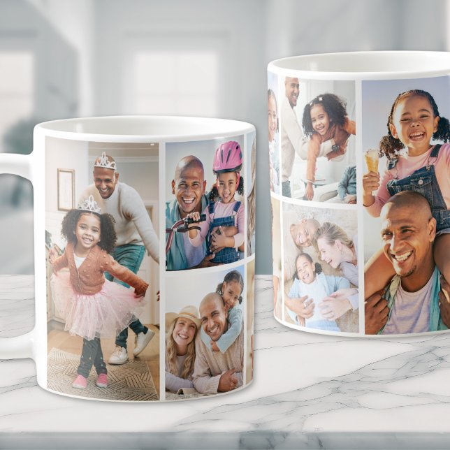 Photo Collage Simple Elegant Picture Coffee Mug (Photo Collage Simple Elegant Picture Coffee Mug)