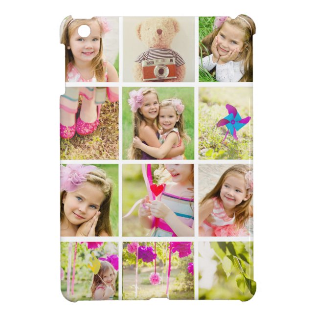 Photo Collage Template Personalized Cover For The iPad Mini (Back)