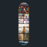 Photo Collage Template Skateboard<br><div class="desc">Customizable skateboard with a photo template to which you can add ten of your own photos.</div>