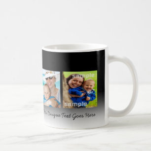 Photo Collage Text Photo Custom Personalized DIY Coffee Mug