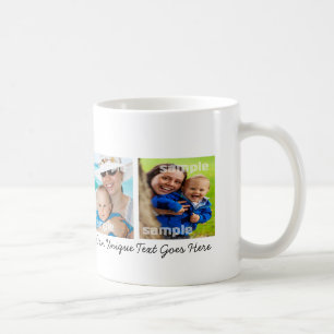 Photo Collage Text Template DIY Coffee Mug