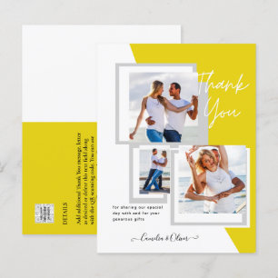 Photo Collage THANK YOU Wedding/Baby/Graduate/ANY Postcard