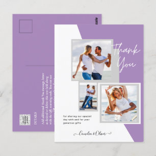 Photo Collage THANK YOU Wedding/Baby/Graduate/ANY Postcard