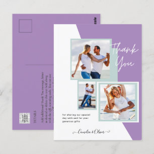 Photo Collage THANK YOU Wedding/Baby/Graduate/ANY Postcard