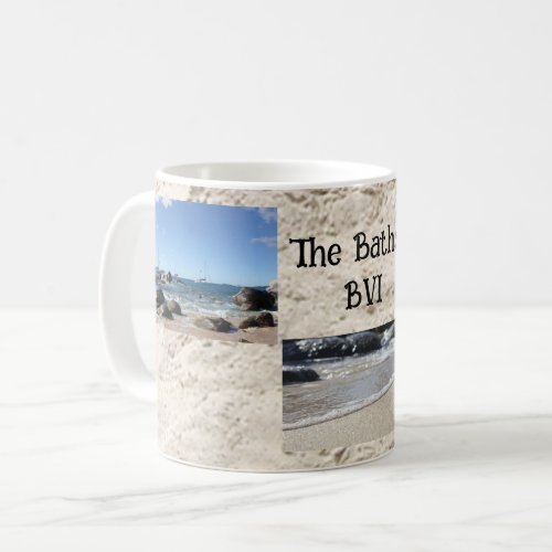Photo Collage The Baths British Virgin Islands BVI Coffee Mug